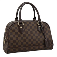 【原宿店限定】ルイ・ヴィトン LOUIS VUITTON ドゥオモ ハンドバッグ ダミエ エベヌ N60008 レディース am7518AV