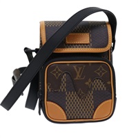 【原宿店限定】ルイ・ヴィトン LOUIS VUITTON アマゾンメッセンジャー ショルダーバッグ ダミエエベヌジャイアント LV×NIGO N40357 レディース 49475SM