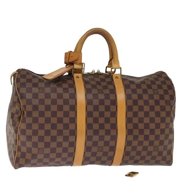 【原宿店限定】ルイ・ヴィトン LOUIS VUITTON キーポル45 ボストンバッグ ダミエ エベヌ レディース 75198AV