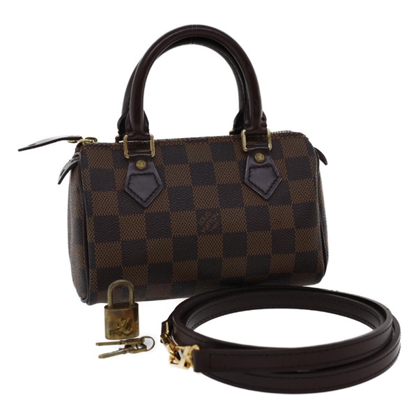 【原宿店限定】ルイ・ヴィトン LOUIS VUITTON ミニスピーディ ハンドバッグ ダミエエベヌ SP オーダー レディース 23260SM
