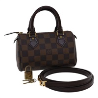 【原宿店限定】ルイ・ヴィトン LOUIS VUITTON ミニスピーディ ハンドバッグ ダミエエベヌ SP オーダー レディース 23260SM