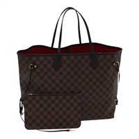 【原宿店限定】ルイ・ヴィトン LOUIS VUITTON ネヴァーフルGM トートバッグ ダミエ エベヌ N51106 レディース 86989SA