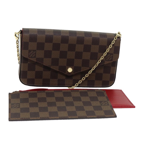 【原宿店限定】ルイ・ヴィトン LOUIS VUITTON ポシェット フェリシー ショルダーバッグ ダミエ エベヌ 財布 N63032 レディース fm3540SM