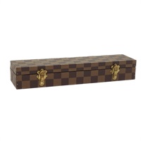 【原宿店限定】ルイ・ヴィトン LOUIS VUITTON トランク ダミエ エベヌ 時計ケース レディース yk8757SV