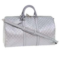 【原宿店限定】ルイ・ヴィトン LOUIS VUITTON キーポルバンドリエール50 ボストンバッグ ダミエグリッター シルバー N58041 レディース 52528SV