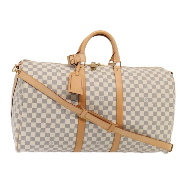 【原宿店限定】ルイ・ヴィトン LOUIS VUITTON キーポルバンドリエール55 ボストンバッグ ダミエ アズール N41429 レディース 78568SAV
