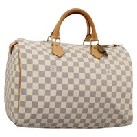 【原宿店限定】ルイ・ヴィトン LOUIS VUITTON スピーディ35 ハンドバッグ ダミエ アズール N41535 レディース PP364AV