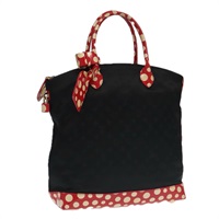 【原宿店限定】ルイ・ヴィトン LOUIS VUITTON ロックイットMM ハンドバッグ ヴェルニ ドットインフィニティ ブラック レッド M40681 レディース 98310V