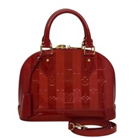 【原宿店限定】ルイ・ヴィトン LOUIS VUITTON アルマBB ハンドバッグ ヴェルニ レイユール 2way ポムダムール M91593 レディース 105512AV