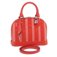 【原宿店限定】ルイ・ヴィトン LOUIS VUITTON アルマBB ハンドバッグ ヴェルニ レイユール 2way ピンク M91593 レディース ai616SV