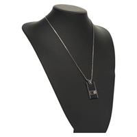 【原宿店限定】ルイ・ヴィトン LOUIS VUITTON パンダンティフソーホー ネックレス ダミエ グラフィット M66023 レディース MX194