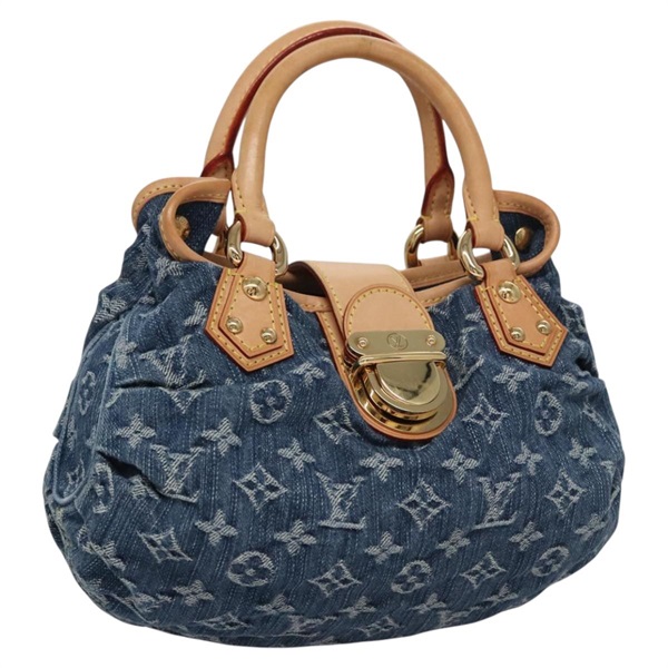 【原宿店限定】ルイ・ヴィトン LOUIS VUITTON プリーティ ハンドバッグ モノグラムデニム ブルー M95020 レディース BA268AV