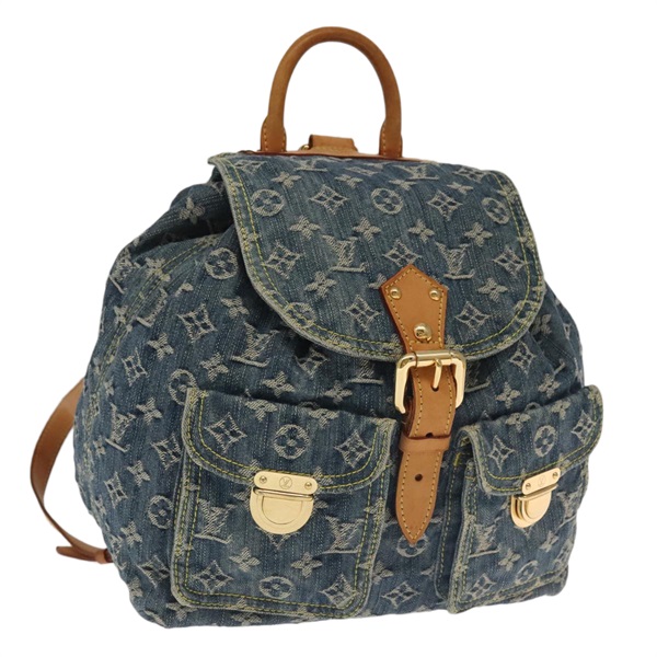 【原宿店限定】ルイ・ヴィトン LOUIS VUITTON サックアドGM バックパック モノグラムデニム ブルー M95056 レディース 106296AV