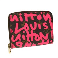 【原宿店限定】ルイ・ヴィトン LOUIS VUITTON ジッピーコインパース 財布 モノグラム グラフィティ フューシャ M93707 レディース yk6630V