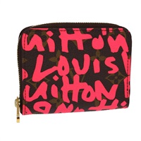 【原宿店限定】ルイ・ヴィトン LOUIS VUITTON ジッピー コインパース コインケース モノグラム グラフィティ ピンク M93707 レディース yk6370V