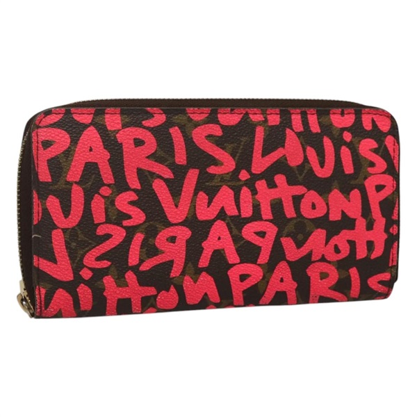 【原宿店限定】ルイ・ヴィトン LOUIS VUITTON ジッピーウォレット 長財布 モノグラムグラフィティ ピンク M93710 レディース MY064V