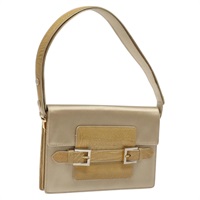 【原宿店限定】フェンディ FENDI ショルダーバッグ サテン ベージュ ゴールド レディース 118128V