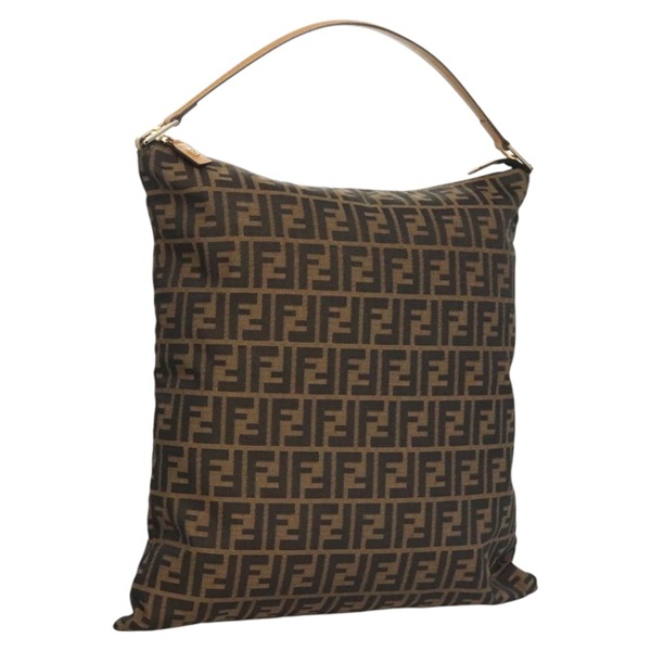 【原宿店限定】フェンディ FENDI ショルダーバッグ ズッカキャンバス ブラック ブラウン レディース MX072V