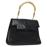 【原宿店限定】フェンディ FENDI ハンドバッグ パスタ レザー ブラック レディース BD1700V