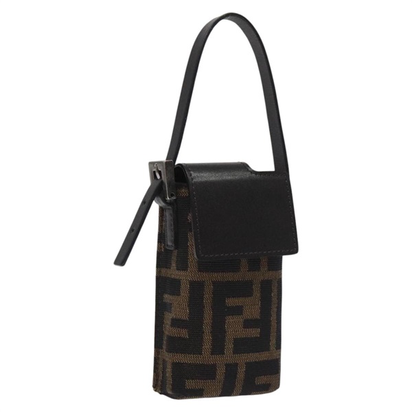 【原宿店限定】フェンディ FENDI ポーチ ズッカキャンバス ブラック ブラウン レディース fm4411