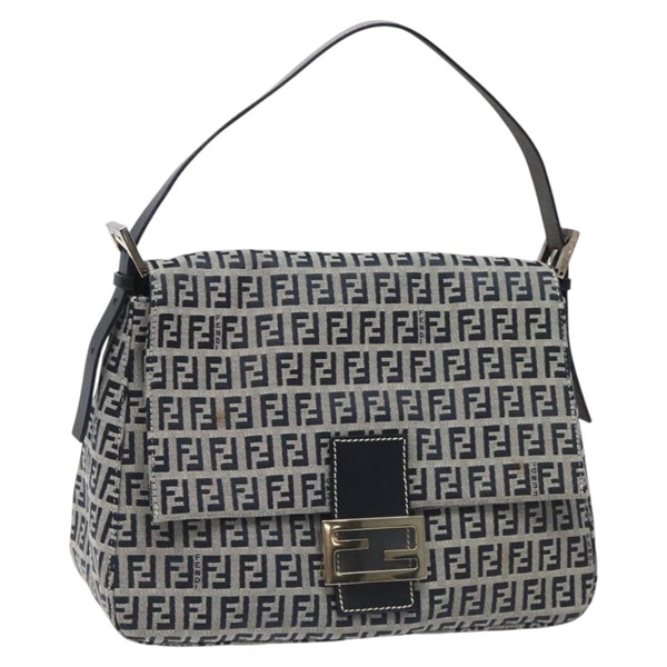 【原宿店限定】フェンディ FENDI マンマバゲット ショルダーバッグ ズッキーノキャンバス ネイビー レディース 113562V