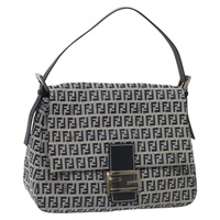 【原宿店限定】フェンディ FENDI マンマバゲット ショルダーバッグ ズッキーノキャンバス ネイビー レディース 113562V