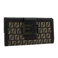 【原宿店限定】フェンディ FENDI 財布 ズッキーノキャンバス ブラウン レディース am7414V