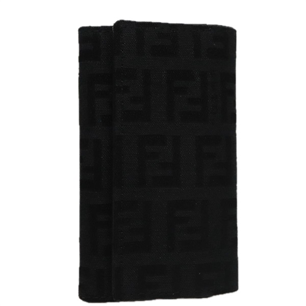 【原宿店限定】フェンディ FENDI キーケース ズッキーノキャンバス ブラック レディース am7391