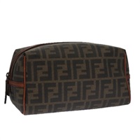 【原宿店限定】フェンディ FENDI ポーチ ズッカキャンバス ブラウン ブラック レディース 102629V