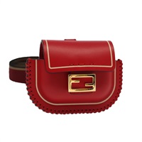 【原宿店限定】フェンディ FENDI ポーチ AirPodsケース レザー レッド レディース ac3375V