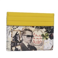 【原宿店限定】フェンディ FENDI カードケース レザー イエロー レディース ac3270V