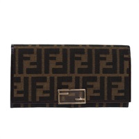 【原宿店限定】フェンディ FENDI 長財布 ズッカキャンバス ブラック ブラウン レディース am6788