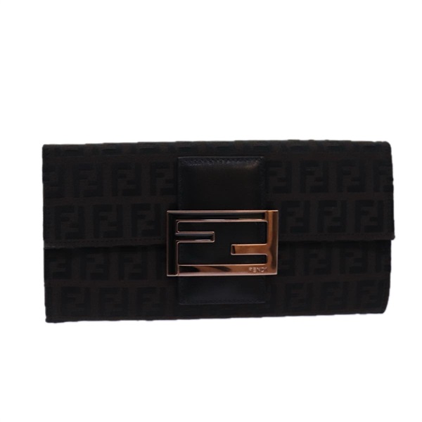 【原宿店限定】フェンディ FENDI 長財布 ズッキーノキャンバス ブラウン レディース am6703