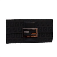 【原宿店限定】フェンディ FENDI 長財布 ズッキーノキャンバス ブラウン レディース am6703