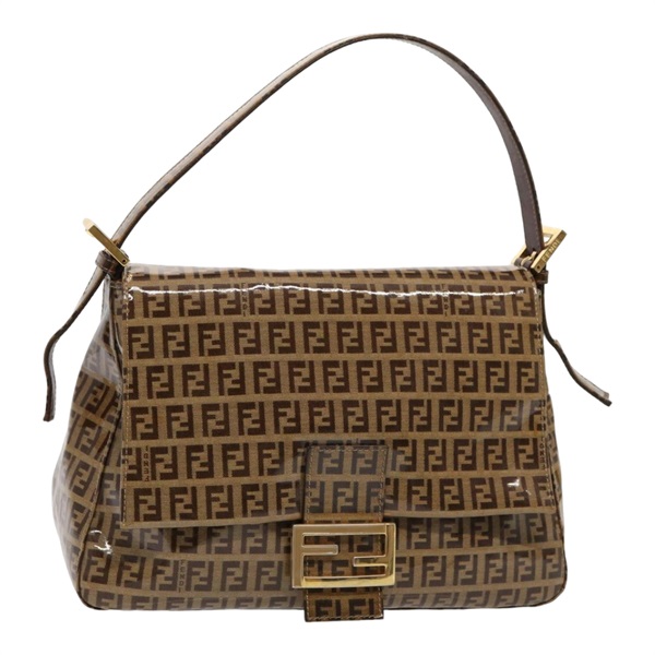 【原宿店限定】フェンディ FENDI マンマバゲット ショルダーバッグ ズッキーノキャンバス ベージュ レディース am6583V