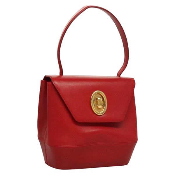 【原宿店限定】クリスチャンディオール Christian Dior ハンドバッグ レザー レッド ゴールド レディース sw201V