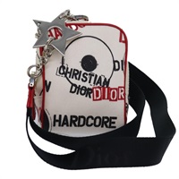 【原宿店限定】クリスチャンディオール Christian Dior ポーチ ハードコア キャンバス ホワイト レディース 82243V