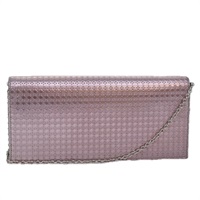 【原宿店限定】クリスチャンディオール Christian Dior ショルダーバッグ レディディオール　カナージュ　チェーン PVC ピンク レディース ac3024V