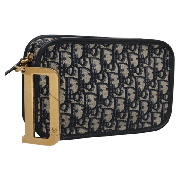 【原宿店限定】クリスチャンディオール Christian Dior クラッチバッグ トロッターキャンバス ネイビー レディース 115549V