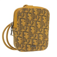 【原宿店限定】クリスチャンディオール Christian Dior ショルダーバッグ トロッターキャンバス イエロー シルバー レディース 100623V