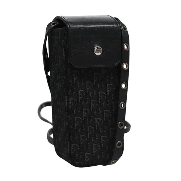 【原宿店限定】クリスチャンディオール Christian Dior ポーチ トロッターキャンバス ショルダー ブラック レディース EC611V