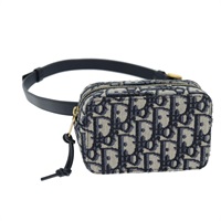 【原宿店限定】クリスチャンディオール Christian Dior ウエストバッグ トロッターキャンバス ネイビー レディース 73251AV