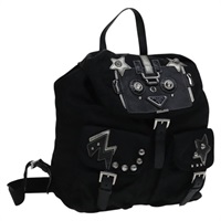【原宿店限定】プラダ PRADA バックパック ナイロン ブラック レディース 112941V