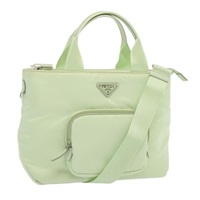【原宿店限定】プラダ PRADA ハンドバッグ ナイロン 2way ライトブルー レディース 68918AV