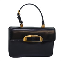 【原宿店限定】プラダ PRADA ハンドバッグ リボン パテントレザー ブラック レディース am6589AV