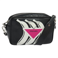 【原宿店限定】プラダ PRADA ショルダーバッグ レザー ブラック レディース BD1348V