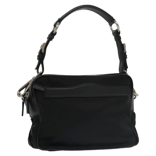 【原宿店限定】プラダ PRADA ショルダーバッグ ナイロン ブラック シルバー BR2162 レディース mr669V