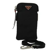 【原宿店限定】プラダ PRADA ポーチ ショルダー ナイロン ブラック シルバー レディース 97109V