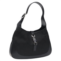 【原宿店限定】グッチ GUCCI ショルダーバッグ GGキャンバス ジャッキー ナイロン ブラック レディース PP394A