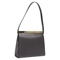 【原宿店限定】グッチ GUCCI ショルダーバッグ レザー グレー ゴールド レディース JB010V